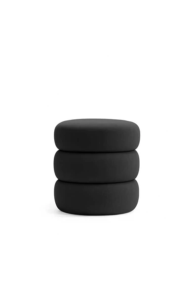 Elissa Home BUKLE PUF - BABYFACE KUMAŞ- ANTRASİT GRİ 40 x 45 ürün görseli 1