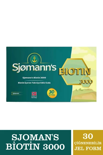 Sjomann's Biotin Çiğnenebilir Jel 30 Tablet ürün görseli 1