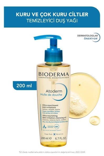 Bioderma Atoderm Huile De Douche Shower Oil 200 ml ürün görseli 1