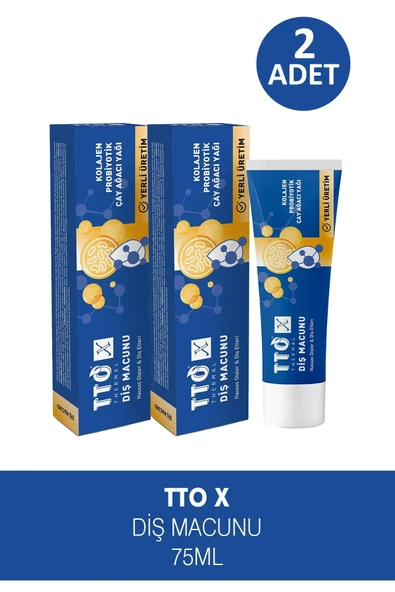 Tto X Probiyotik Diş Macunu 75 ml 2 Adet ürün görseli 1