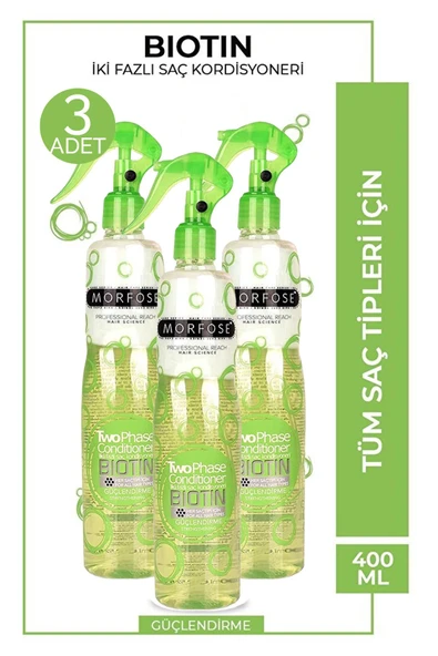 Morfose Biotin Sıvı Saç Kremi 400 ml 3 Adet ürün görseli 1