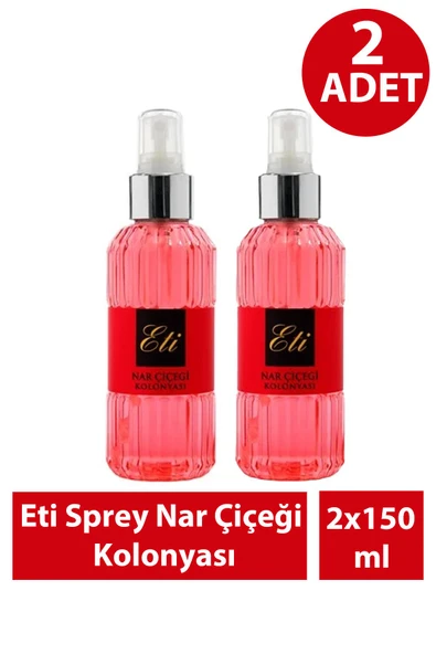 Eti Sprey Nar Çiçeği Kolonyası 150 ml 2 Adet ürün görseli 1