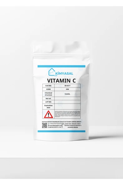 KİMYASAL EVİ Askorbik Acit-ascorbic Acid Vıtamin C Hammadde 1000g ürün görseli 1