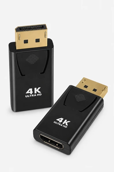 DisplayPort to HDMI Çevirici Adaptör DisplayPort Erkek HDMI Dişi PC Laptop TV Projeksiyon ürün görseli 1