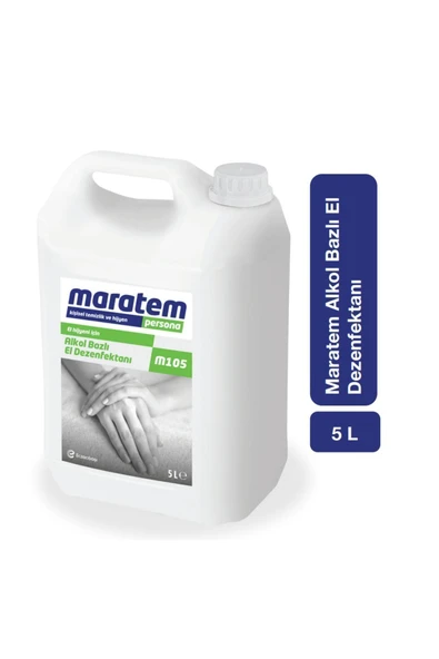 Maratem Eczacıbaşı M105 Alkol Bazlı El Dezenfektanı 5 Litre (T1668) ürün görseli 1