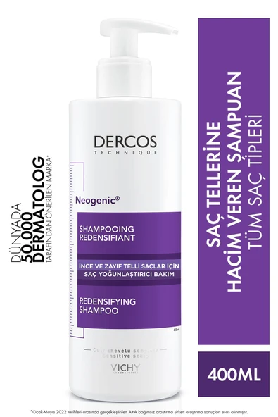 Vichy Dercos Neogenic Şampuan Hacim Veren Şampuan 400 ml ürün görseli 1