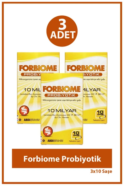 Forbiome Probiyotik 10 Saşe 3 Al 2 Öde ürün görseli 1