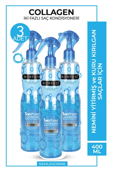 Morfose Collagen Sıvı Saç Kremi 400 ml 3 Adet ürün görseli 1