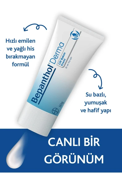 Bepanthol Derma Cilt Bakım Kremi 50 gr 3 Adet - Resim 3