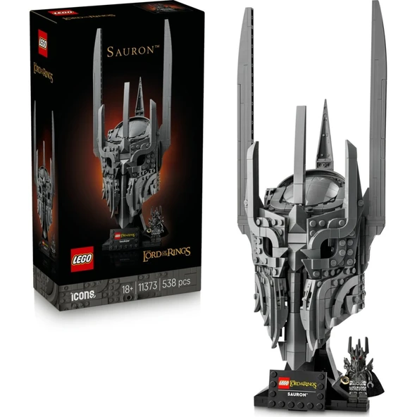 Icons Yüzüklerin Efendisi: Sauron'un Miğferi 11373 - Yetişkinler Için Minifigür Içeren Yaratıcı Model Yapım Seti (538 Parça) ürün görseli 1