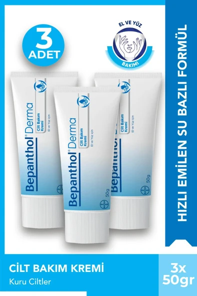 Bepanthol Derma Cilt Bakım Kremi 50 gr 3 Adet ürün görseli 1