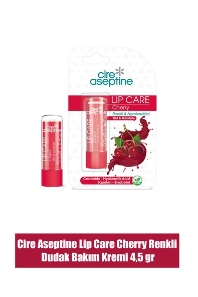 Cire Aseptine Lip Care Cherry Renkli Dudak Bakım Kremi 4,5 gr ürün görseli 1