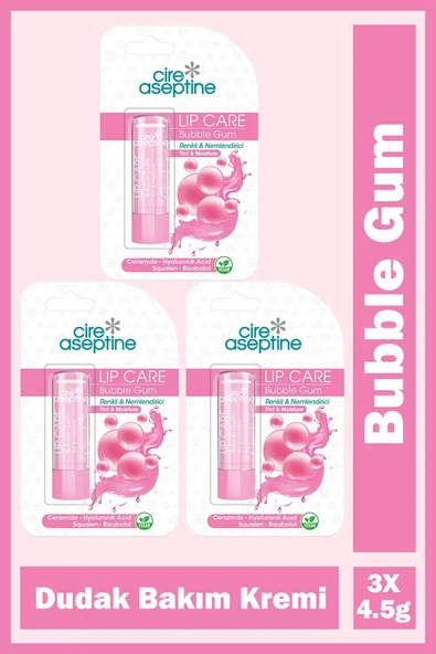 Cire Aseptine Bubble Gum Dudak Bakım Kremi 4,5 gr 3 Adet ürün görseli 1
