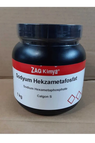 ZAG KİMYA Sodyum Hekzametafosfat (KALGON) Endüstriyel 1kg ürün görseli 1