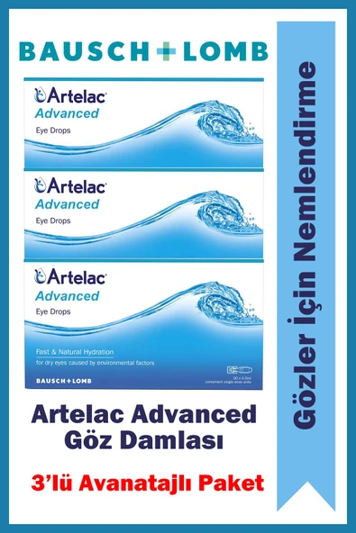 Artelac Advanced 30 Flakon 0,5 ml 3 Adet ürün görseli 1
