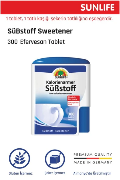 Sunlife Substoff Tatlandırıcı 300 Tablet ürün görseli 1