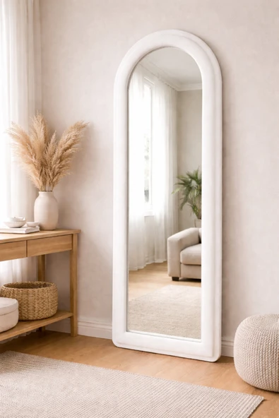 Elissa Home ARMİ KUMAŞLI BOY AYNASI , MODERN KEMERLİ 180 x 80 ürün görseli 1