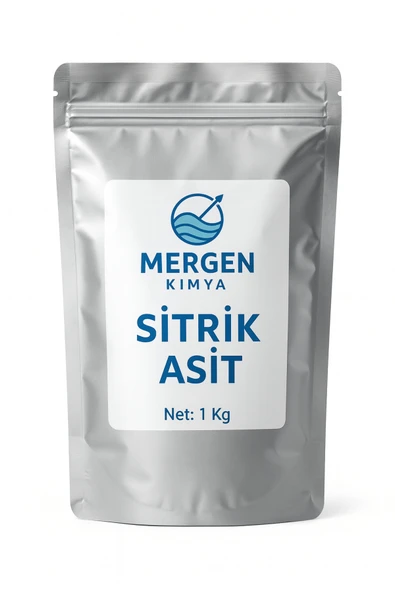 Mergen Kimya Sitrik Asit Limon Tuzu – Doğal ve Katkısız – Ev Temizliği, Turşu ve Gıda Kullanımına Uygun – 1 Kg ürün görseli 1