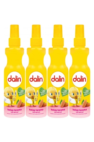 Dalin Kolay Tarama Spreyi Badem Yağlı 200 ml 4 Adet ürün görseli 1