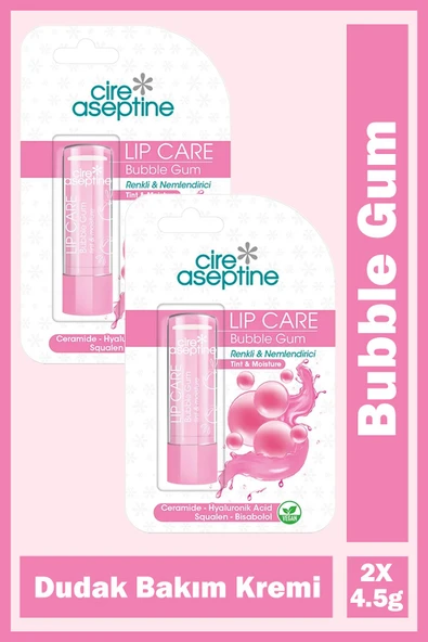 Cire Aseptine Bubble Gum Dudak Bakım Kremi 4,5 gr 2 Adet ürün görseli 1