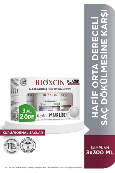 Bioxcin Genesis Kuru ve Normal Saçlar İçin Şampuan 300 ml - 3 Al 2 Öde ürün görseli 1