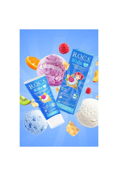 Rocs Kids 3-7 Yaş Meyve Külahı Diş Macunu 35 ml ürün görseli 1
