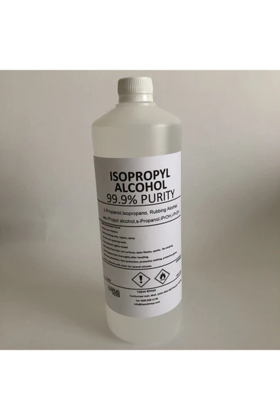 lepus kimya Ipa Izopropil Alkol C3h70h (%99,9 Saflık) 1 Lt ürün görseli 1