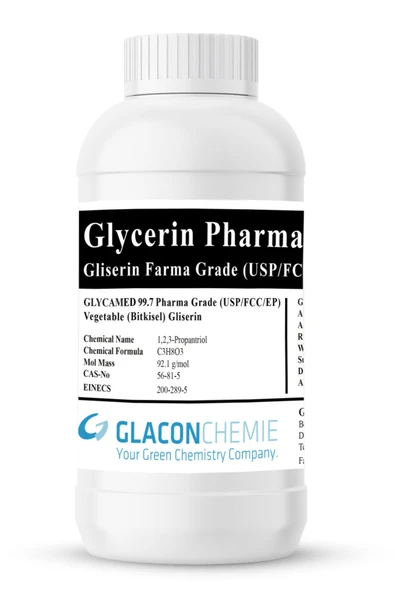 Glacon Chemie Bitkisel Gliserin (vegetable) Farma Kalite 1000 Ml. ürün görseli 1