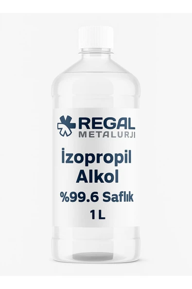 Regal Metalurji %99.6 Saflık Derecesi İzopropil Alkol 1 Litre ürün görseli 1
