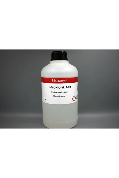 ZAG KİMYA Hidroklorik Asit (TAŞ ASİDİ) %30-33 Chem Pure 1lt ürün görseli 1