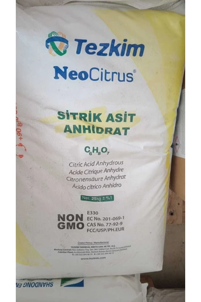 İFAKimya Sitrik Asit Anhidrat 25 kg ürün görseli 1