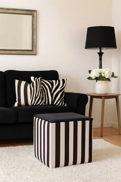 Elissa Home LİSA KÜP PUF 42 x 42 ürün görseli 1