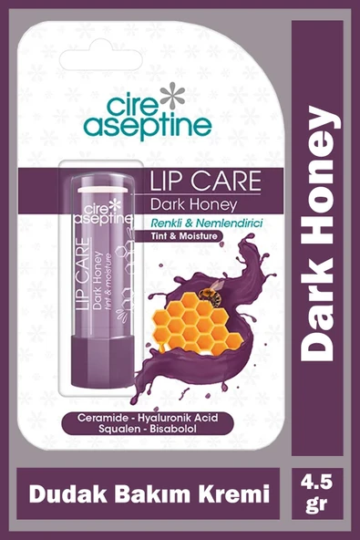 Cire Aseptine Lip Care Dark Honey Renkli Dudak Bakım Kremi 4,5 gr ürün görseli 1
