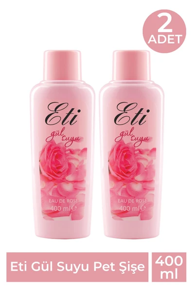 Eti Gül Suyu Pet Şişe 400 ml 2 Adet ürün görseli 1