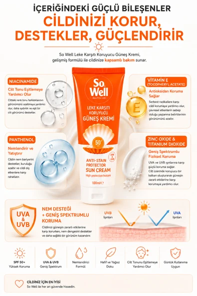 So Well Güneş Kremi SPF50+ 100 ml - Resim 2