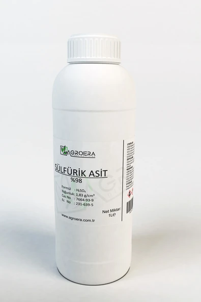 AGROERA Plant Nutrition Sülfürik Asit %98 1 Litre (1.8 Kg.) ürün görseli 1
