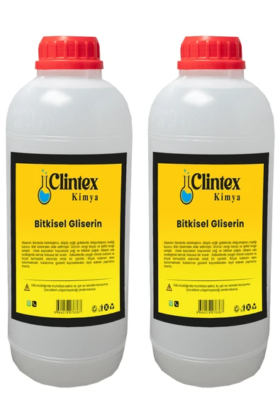 Clintex Kimya %99 Bitkisel Gliserin Yağı 2x1.250 kg ürün görseli 1