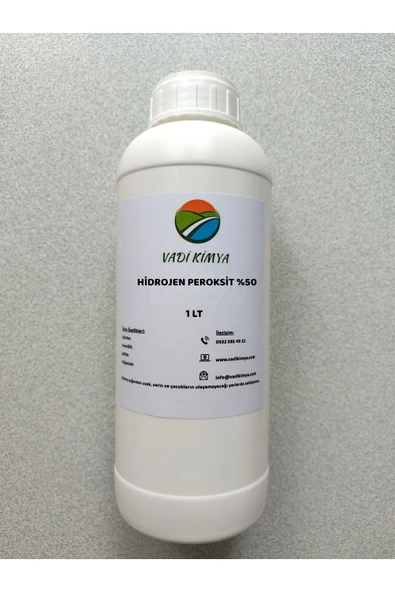 Vadi Kimyaa Perhidrol %50 (H2O2 - H.Peroksit) - 1 LT ürün görseli 1