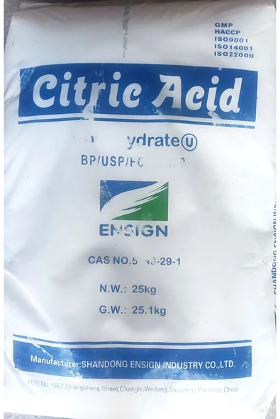oktet Sitrik Asit Mono (Limon Tuzu) 1.000 Gr. ürün görseli 1
