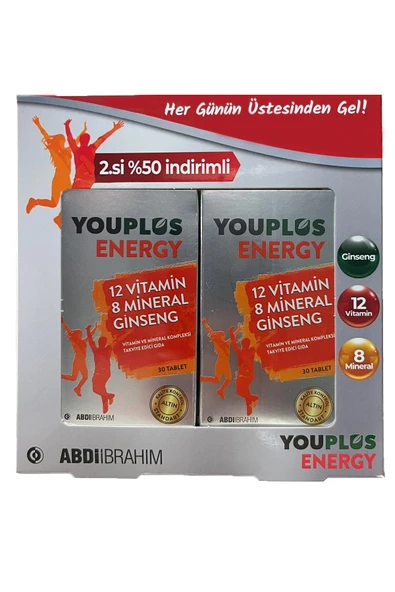 Youplus Energy 30 Tablet - İkincisi %50 İndirimli ürün görseli 1