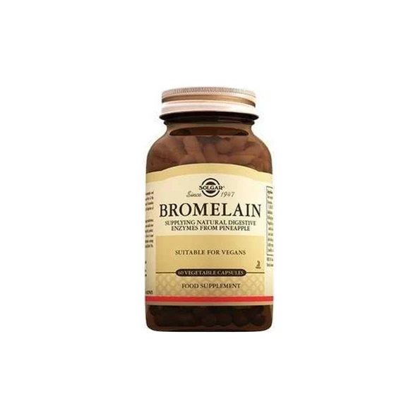Solgar Bromelain 150 mg 60 Kapsül ürün görseli 1