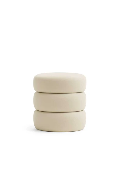 Elissa Home BUKLE PUF - BABYFACE KUMAŞ - KREM RENK 40 x 45 ürün görseli 1