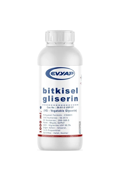 Evyap Bitkisel Gliserin(vg) 1000 Ml %99.7 Saflık ürün görseli 1