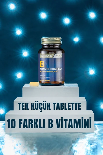 Nutraxin B Complex Vitamin 60 Kapsül - Resim 4