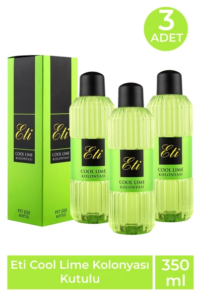 Eti Cool Lime Kolonya 350 ml 3 Adet ürün görseli 1