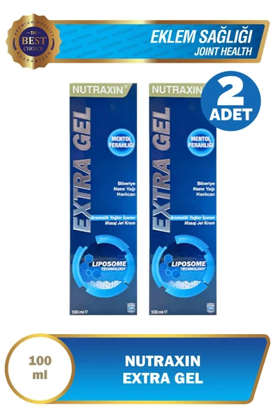 Nutraxin Extra Gel Mentol Ferahlığı Masaj Jeli 100 ml 2 Adet ürün görseli 1