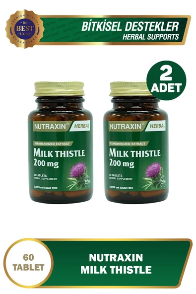 Nutraxin Milk Thistle 60 Tablet 2 Adet ürün görseli 1