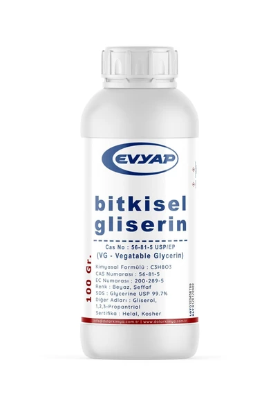 Evyap Bitkisel Gliserin | Gıda Tipi | 100 Gr (80 Ml) ürün görseli 1