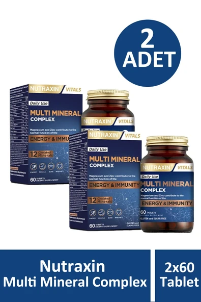 Nutraxin Multi Mineral Complex 60 Tablet 2 Adet ürün görseli 1