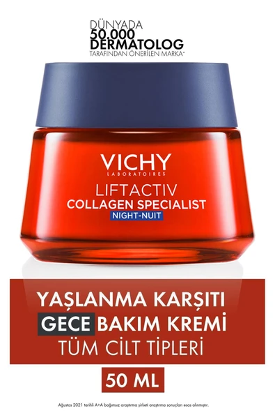 Vichy Liftactiv Collagen Specialist Night 50 ml ürün görseli 1